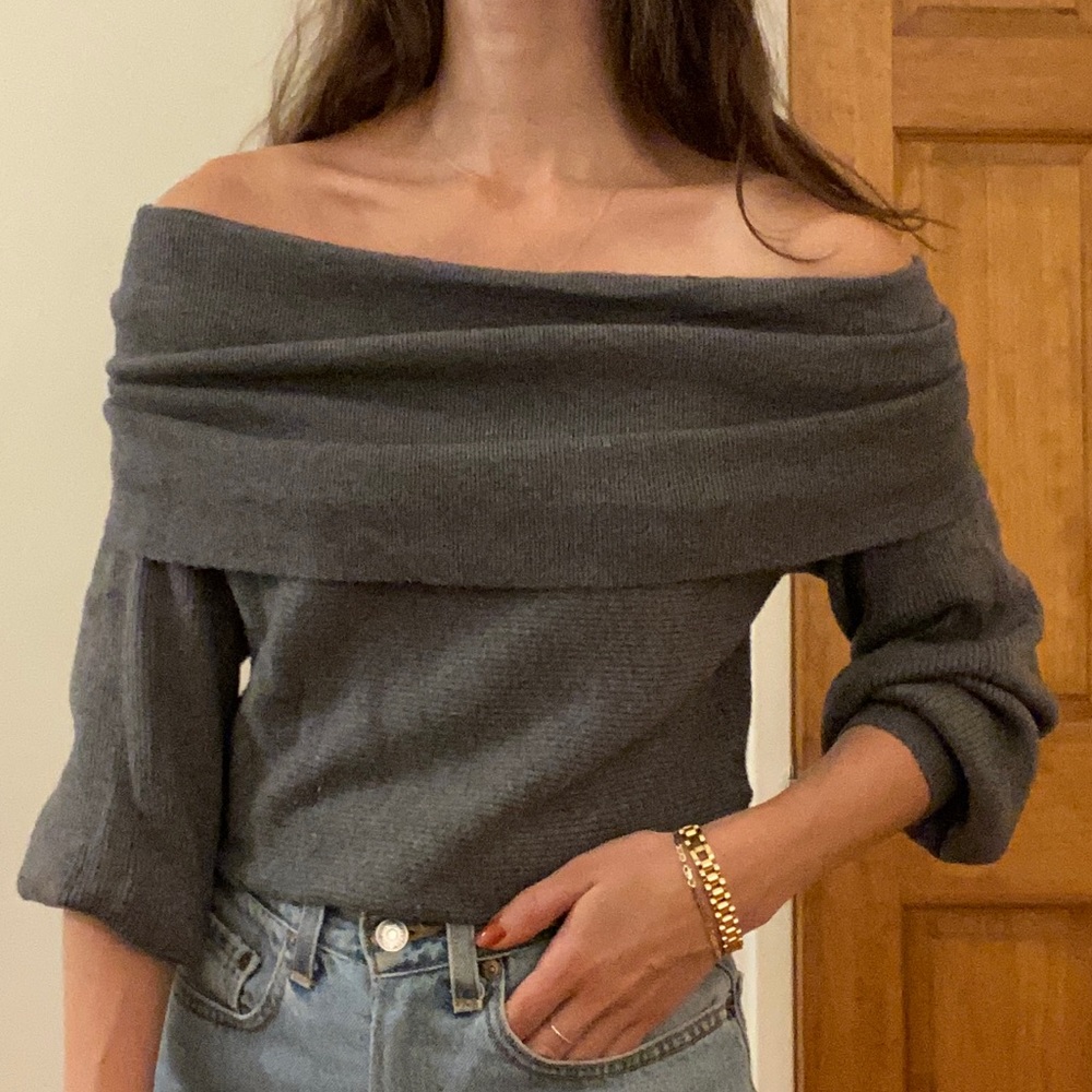 Zara off the shoulder sweater